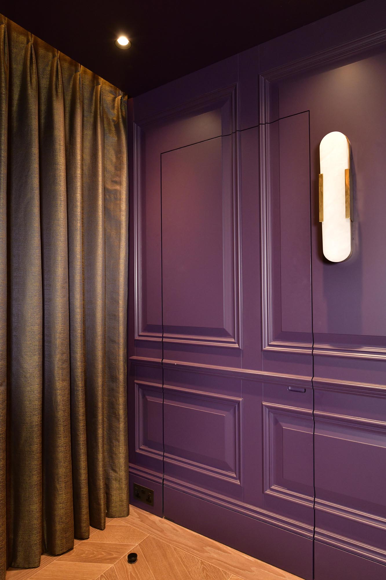 Secret door hides the AV equipment