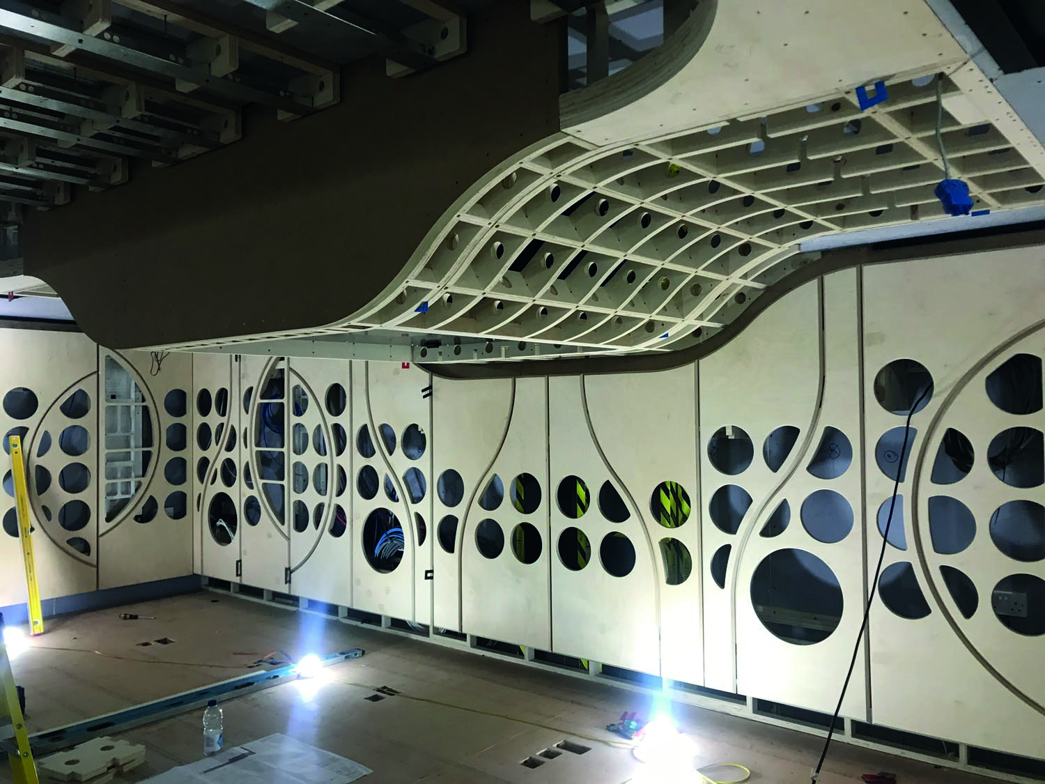 Cyberhomes in-house fabrication team designed and manufactured a bespoke CNC-cut framework